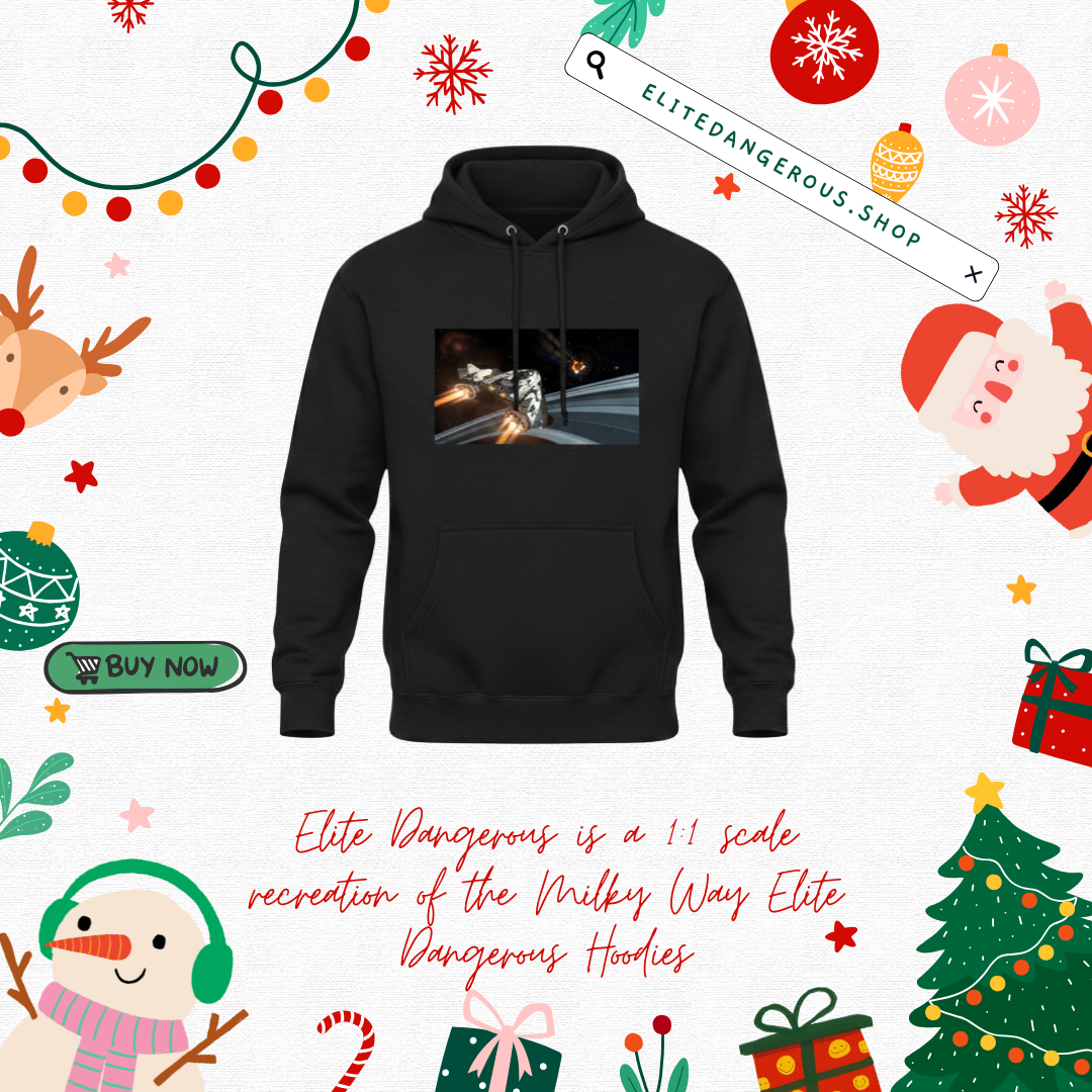 Elite Dangerous is a 1:1 scale recreation of the Milky Way Elite Dangerous Hoodies